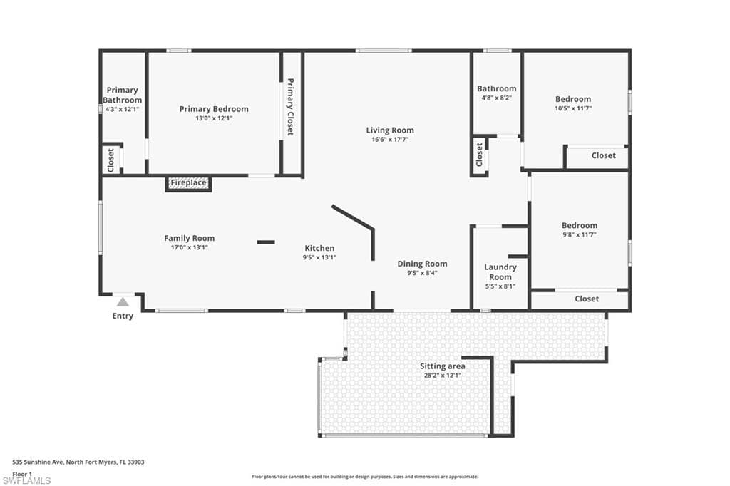 535 Sunshine AVE, NORTH FORT MYERS FL 33903-36